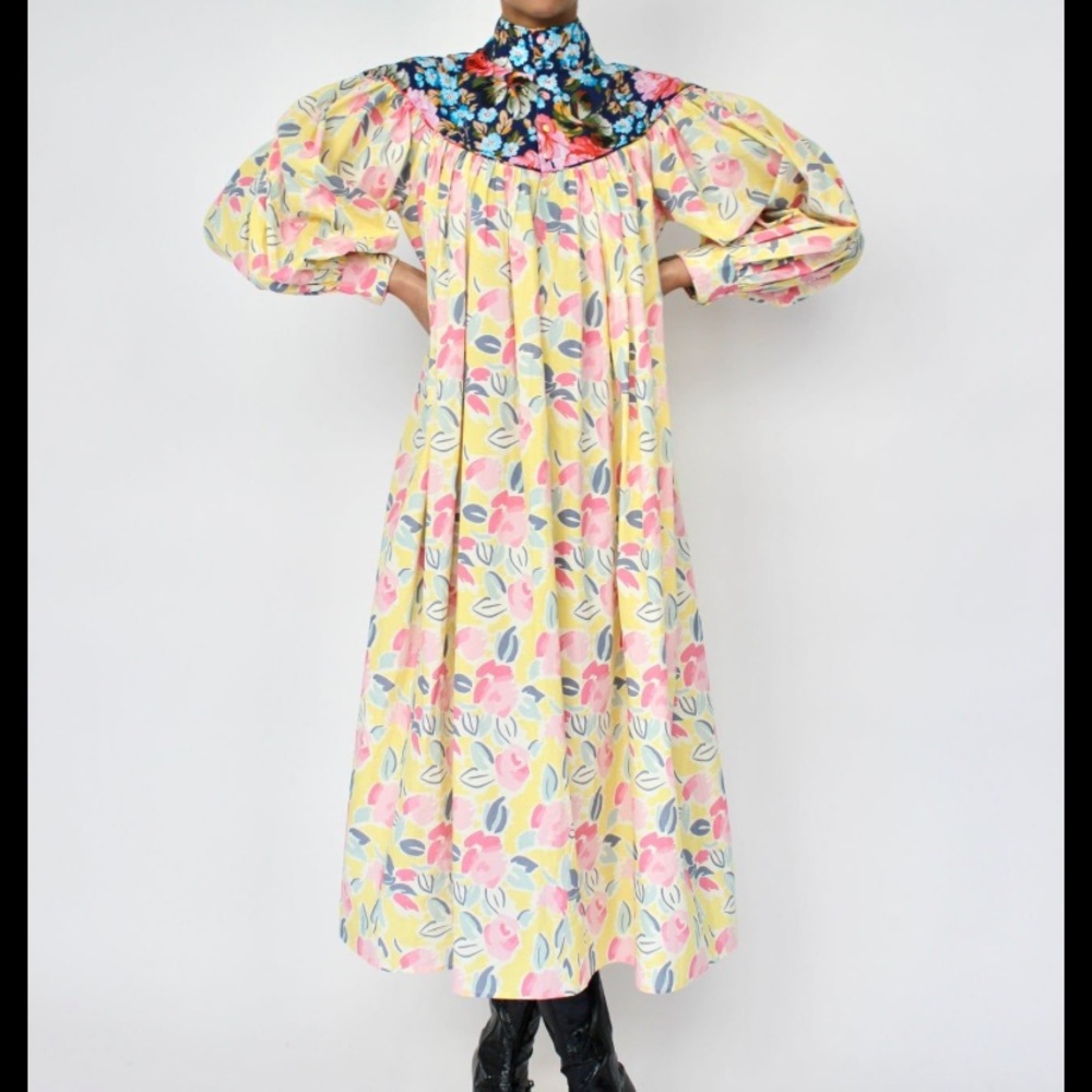 Batsheva and Laura Ashley York dress maxi floral 6